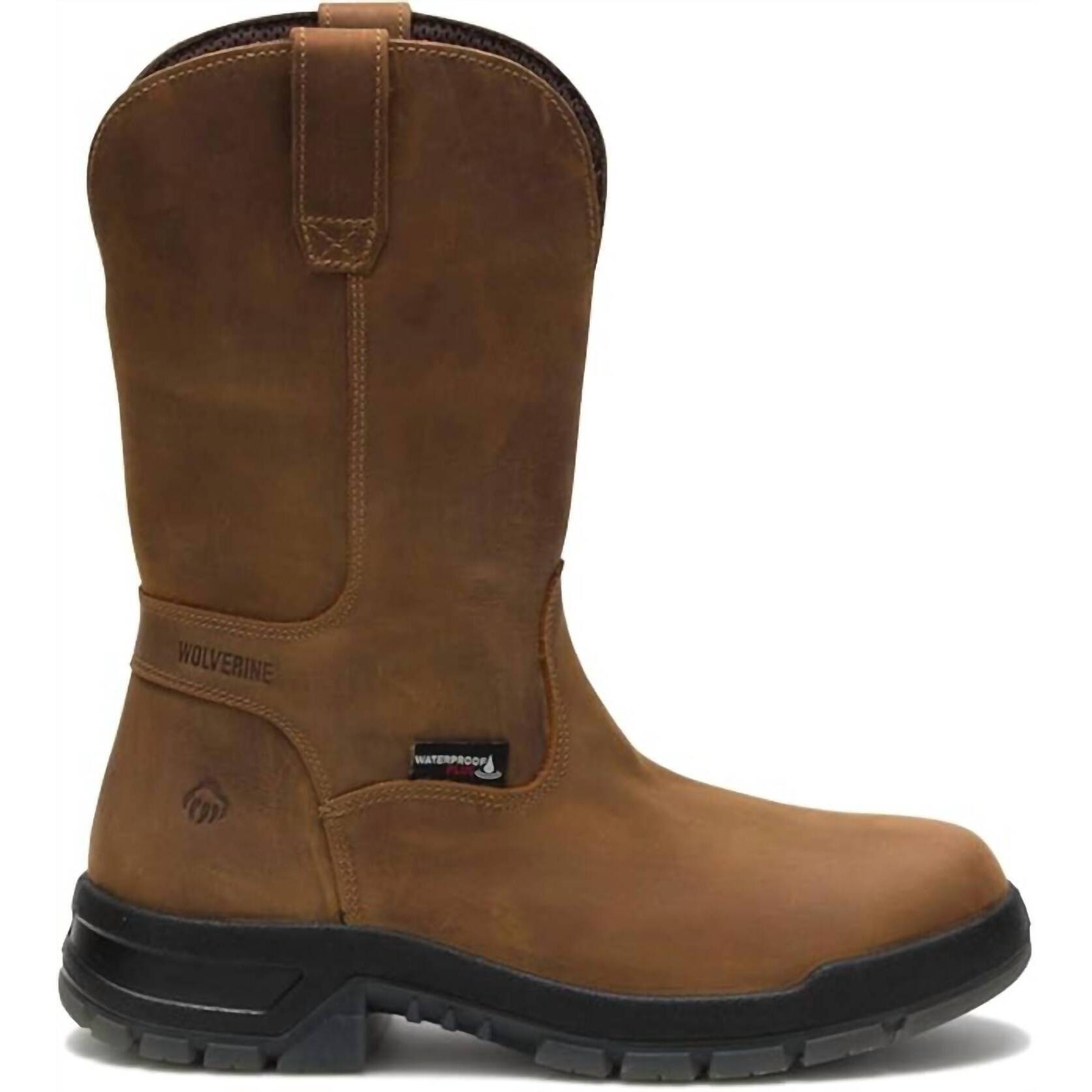 New Wolverine Men's Ramparts Carbonmax Wellington Boot In Dark Brown
